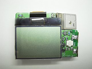 自作した液晶表示つき GPSデータロガー・基板表側