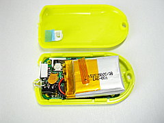 リチウムイオン電池・充電回路内蔵 LEDポケットライト・電池を 400mAhに交換