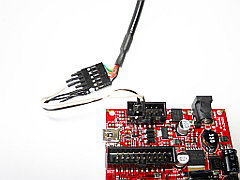 OLIMEX MOD-LCD4.3と FTDI USBシリアルケーブルを接続