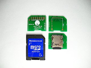 Raspberry Pi用 microSDカードアダプタ基板