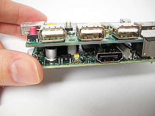 Raspberry Pi Version 2 と USB-HUB基板