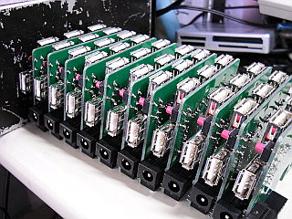 MFT2013に向けて Raspberry Pi用 USB-HUB基板量産中