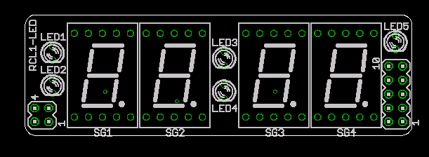 電波時計LED基板シルク印刷